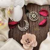 Vriksham Moonlit Elegance AD Stone Chandran & Suryan Billai-Green-G19329